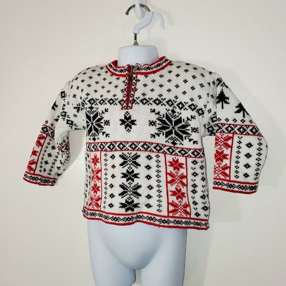 Kitestrings 2T Winter Sweater Heavy Half Zip - Picture 3 of 7